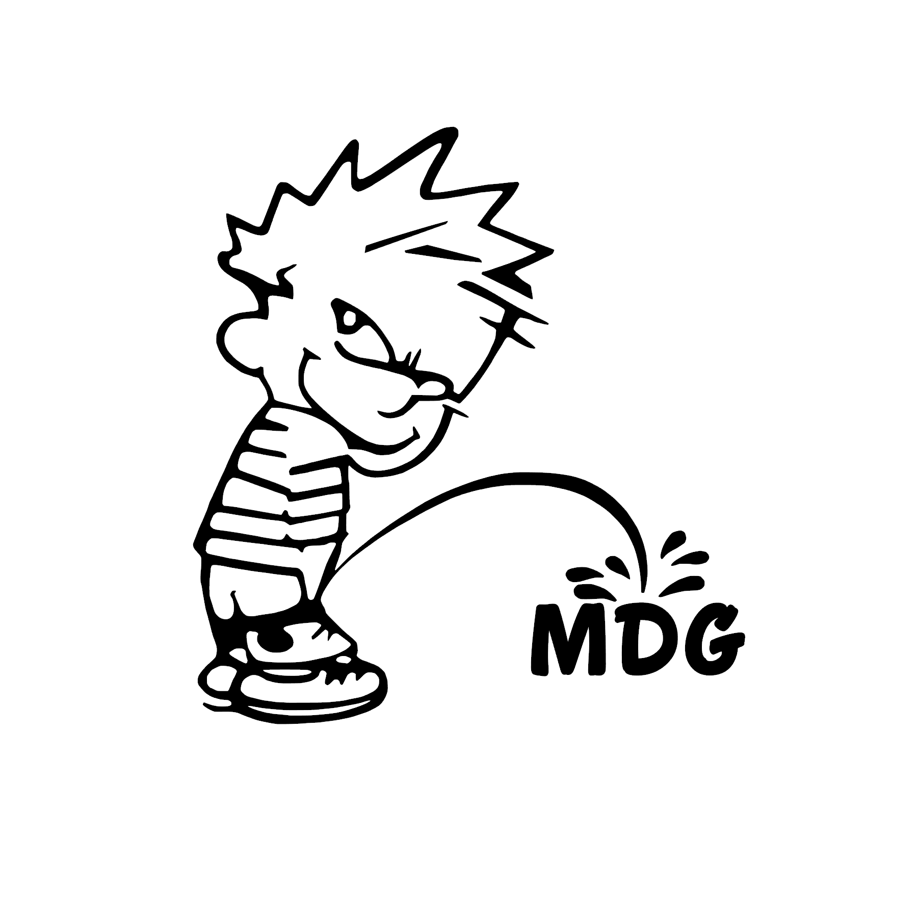 Tommy pisser på MDG
